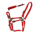 EcoLine Hybrid Halfter mit Strick rot