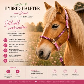 EcoLine Hybrid Halfter mit Strick pink