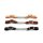 "EE Tack" - Kinnkette - doppelt - US Leder - 3 Farben mittelbraun