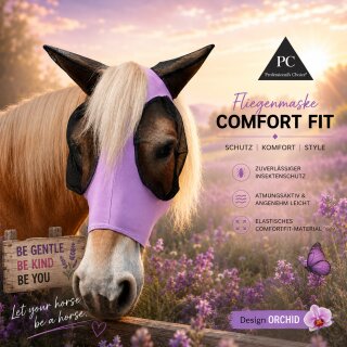 Comfort Fit Fliegenmaske „Orchid“ mit Ohrenschutz – Professional’s Choice