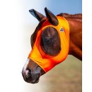 Comfort Fit Fliegenmaske ORANGE  mit Ohrenschutz –...