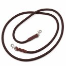 Geschlossene Deluxe Nylonzügel mit Lederbesatz |...
