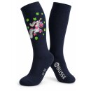 BUSSE Reitsocken Einhorn II navy Gr. 31-34 – Kinder Kniestrümpfe