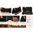 Westernpad Non Slip – Filzpad mit Neopren-Unterseite, anatomisch, 30" / 77 cm, Schwarz