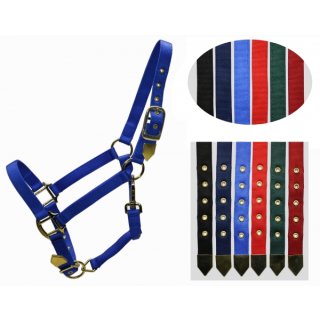 Deluxe Halfter- 2-fach verstellbar - Brass Snap - verschiedene Farben und Größen