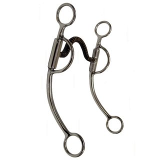 Westerngebiss Medium Port Bit Edelstahl Shanks
