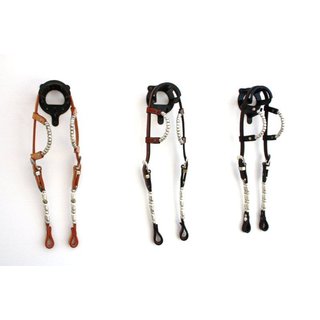 EE Tack Zweiohr-Westerntrense Roller Pipes