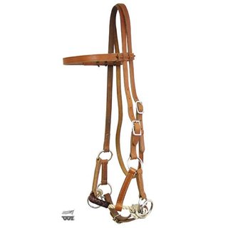 Sidepull Latigo, Covered Noseband
