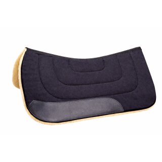 Westernpad anatomisch schwarz – robustes Heavy Working Pad 78 cm, stoßdämpfend & langlebig
