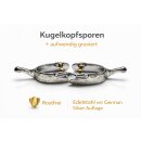 Kugelsporen Western kurz – German Silver, graviert