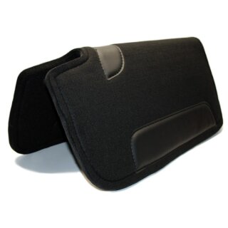 Westernpad Filz schwarz Cut Back