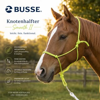 BUSSE Knotenhalfter SMOOTH II Shetty limette