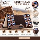 CSF Comfort Saddle Fit Westernpad DESERT STARS Choco...