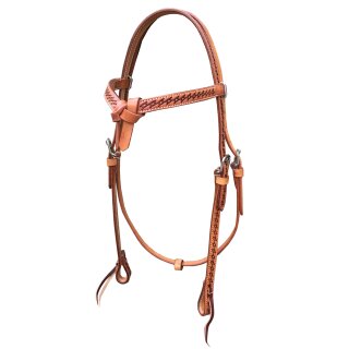 Westerntrense HEART aus US-Leder mit Herzpunzierung und Futurity-Stirnband