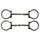 "KS" Edelstahl D-Ring Snaffle Bit