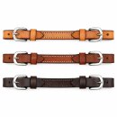 EE Tack Kinnriemen aus US-Leder mit 2 Schnallen – 3...