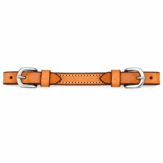 EE Tack Kinnriemen aus US-Leder mit 2 Schnallen – 3 Farben hellbraun