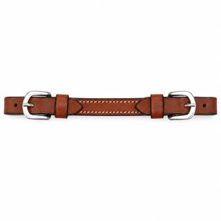 EE Tack Kinnriemen aus US-Leder mit 2 Schnallen – 3 Farben mittelbraun