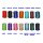 "CE" Poly Strick - BRASS SNAP - 14 versch. Farben berry blue