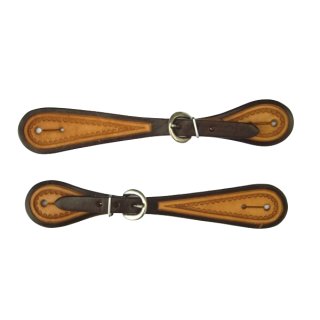 EE Tack Sporenriemen US-Leder Two Tone