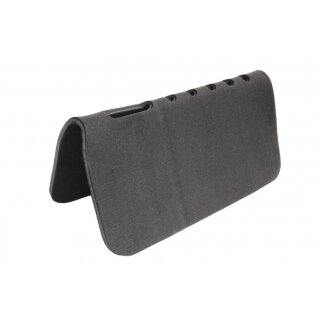 Filz-Neopren-Filz Westernpad mit Widerristausschnitt – schwarz – 80 x 80 cm
