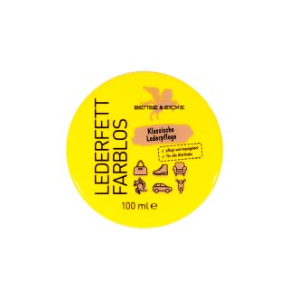 B&E Lederfett farblos, 100 ml