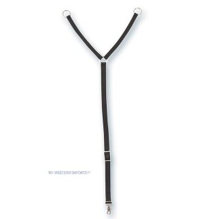 Nylon Trainingsfork verstellbar Schwarz | Western Trainingshilfe | Martingal Fork