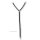 Nylon Trainingsfork verstellbar Schwarz | Western Trainingshilfe | Martingal Fork