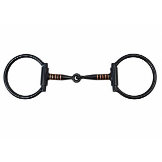 Westerngebiss D-Ring Snaffle Bit Sweet Iron mit Kupfereinlagen