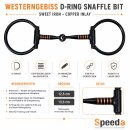 Westerngebiss D-Ring Snaffle Bit Sweet Iron mit...
