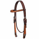 Western Imports XL-Westerntrense Kaltblut Two Tone aus Leder