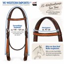 Western Imports XL-Westerntrense Kaltblut Two Tone aus Leder